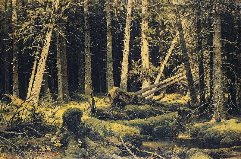 Ivan Shishkin Wind-Fallen Trees oil painting image